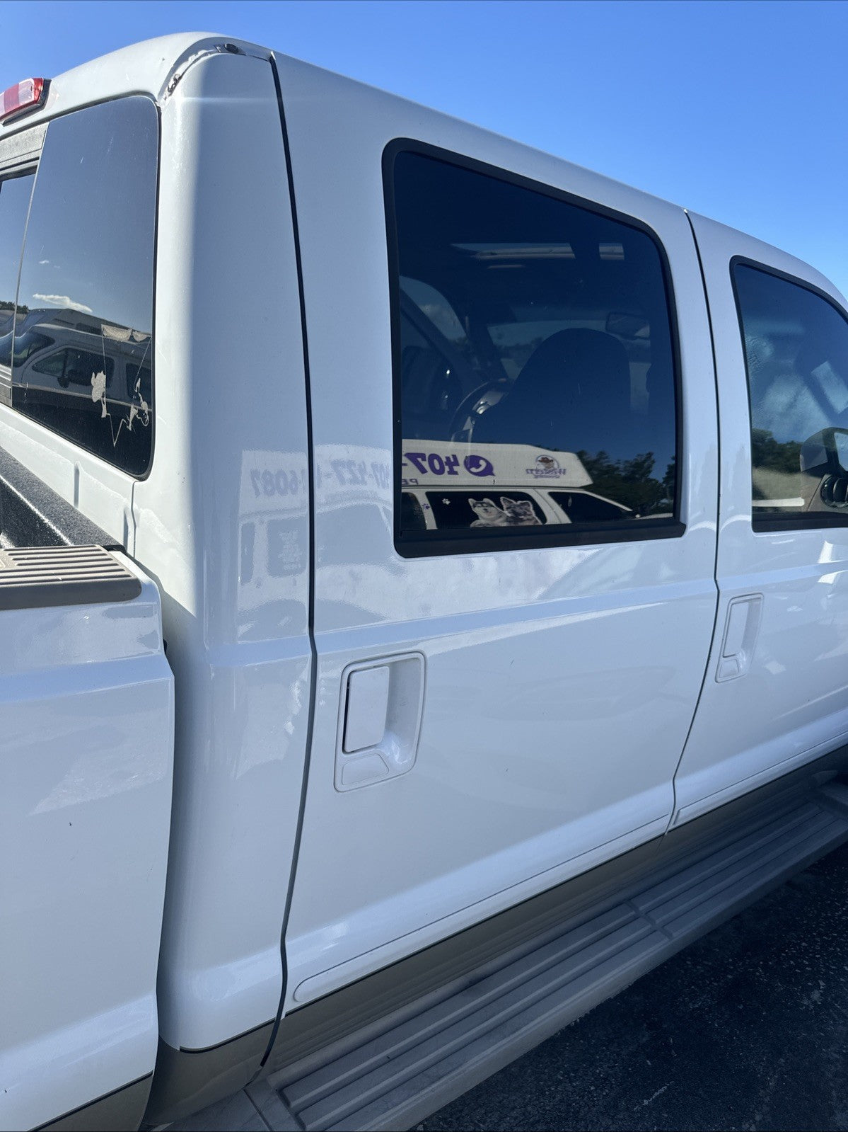 2008-2012 Ford F250 King Ranch Right Rear Door Crew Cab, Lipped/Dings, LH