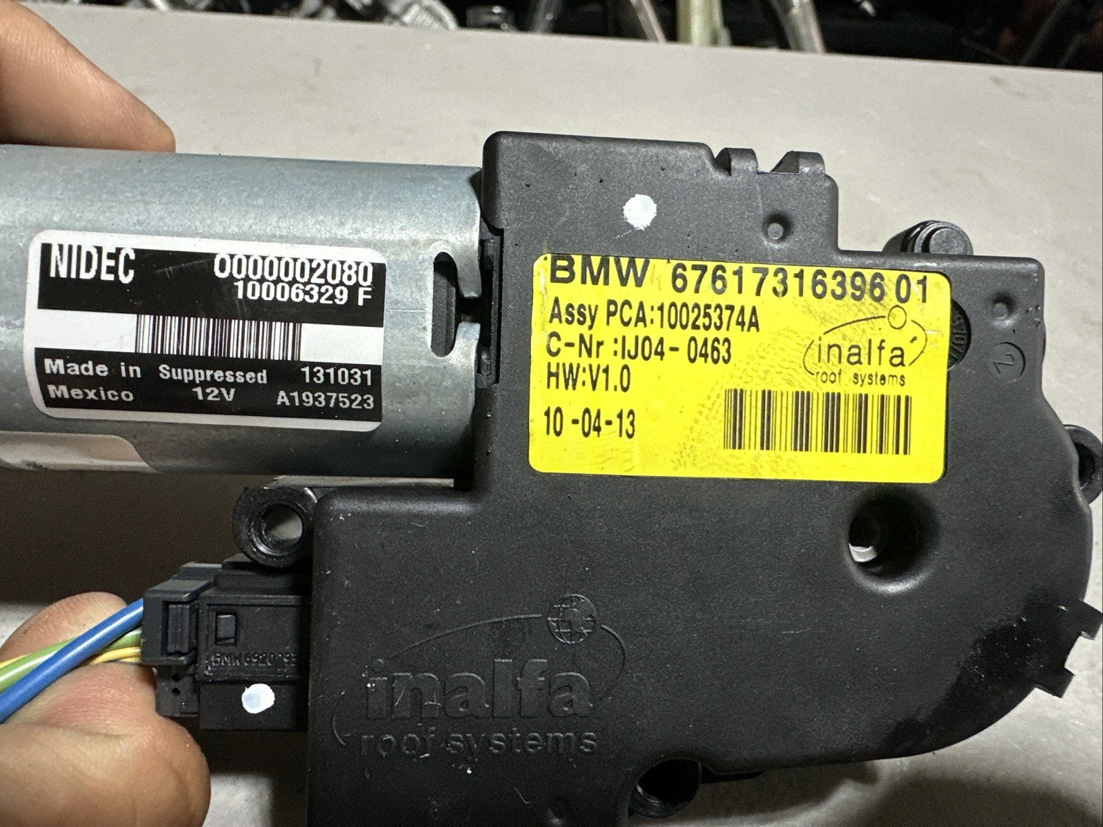 2014-2024 MINI COOPER F56 PANORAMIC SUNROOF SUN ROOF GLASS MOTOR OEM