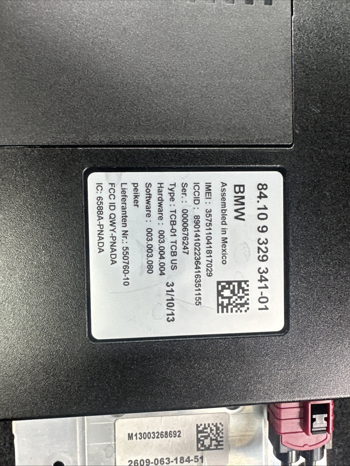 BMW Telematics Bluetooth Control Module OEM 84.10 9 329 341-01