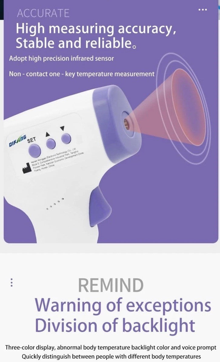 Infrared Thermometer NONCONTACT Forehead FDA approved Temperature Guns