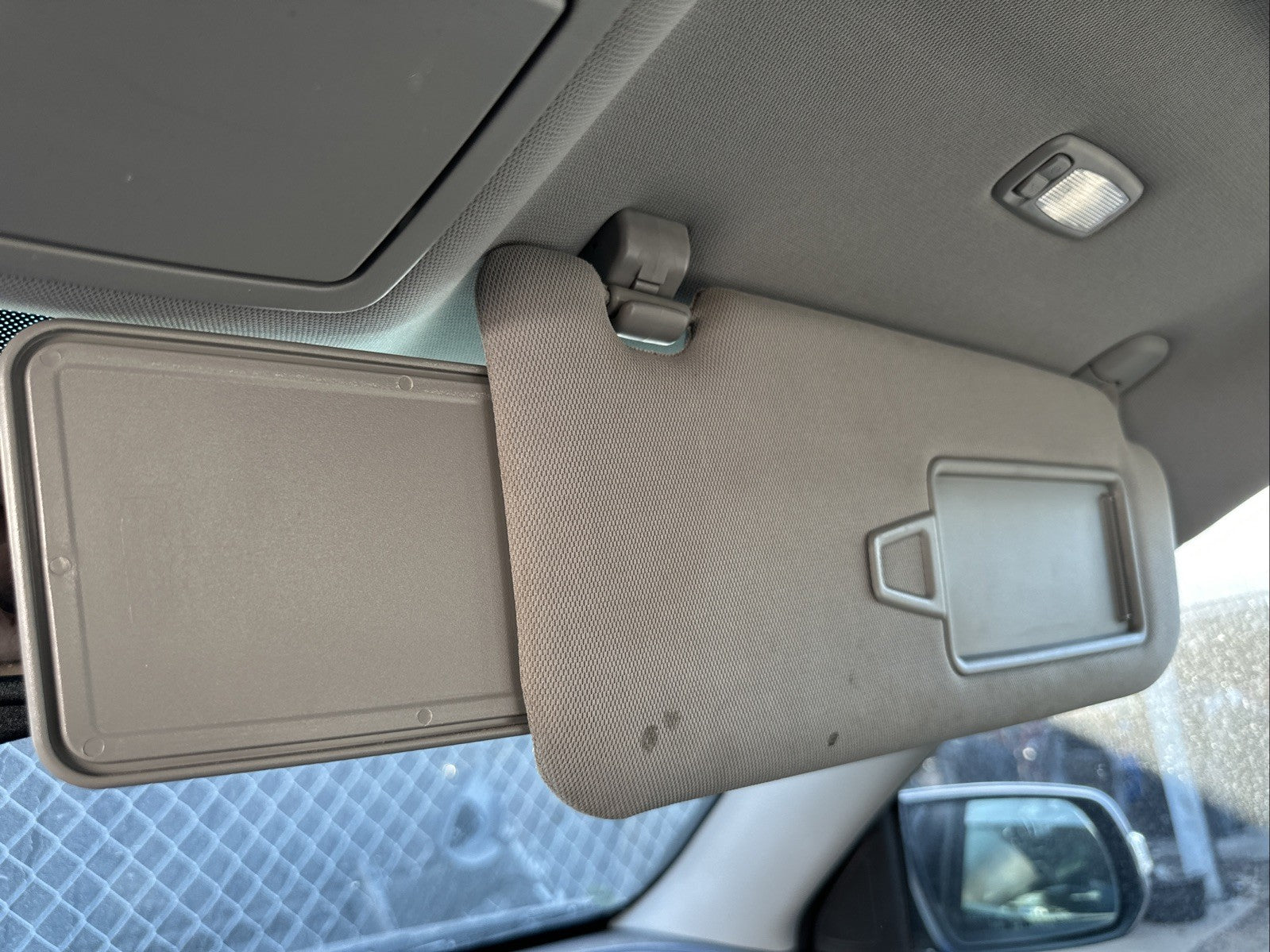 2011-2015 Kia Sorento Gray Sun Visor Left Right Set Pair Side OEM