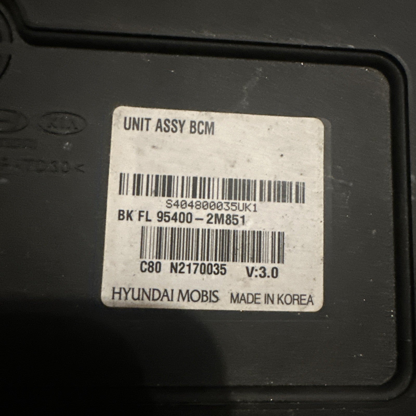 13-16 Hyundai Genesis Coupe OEM Chassis ECM BCM Body Control Module 95400-2M860