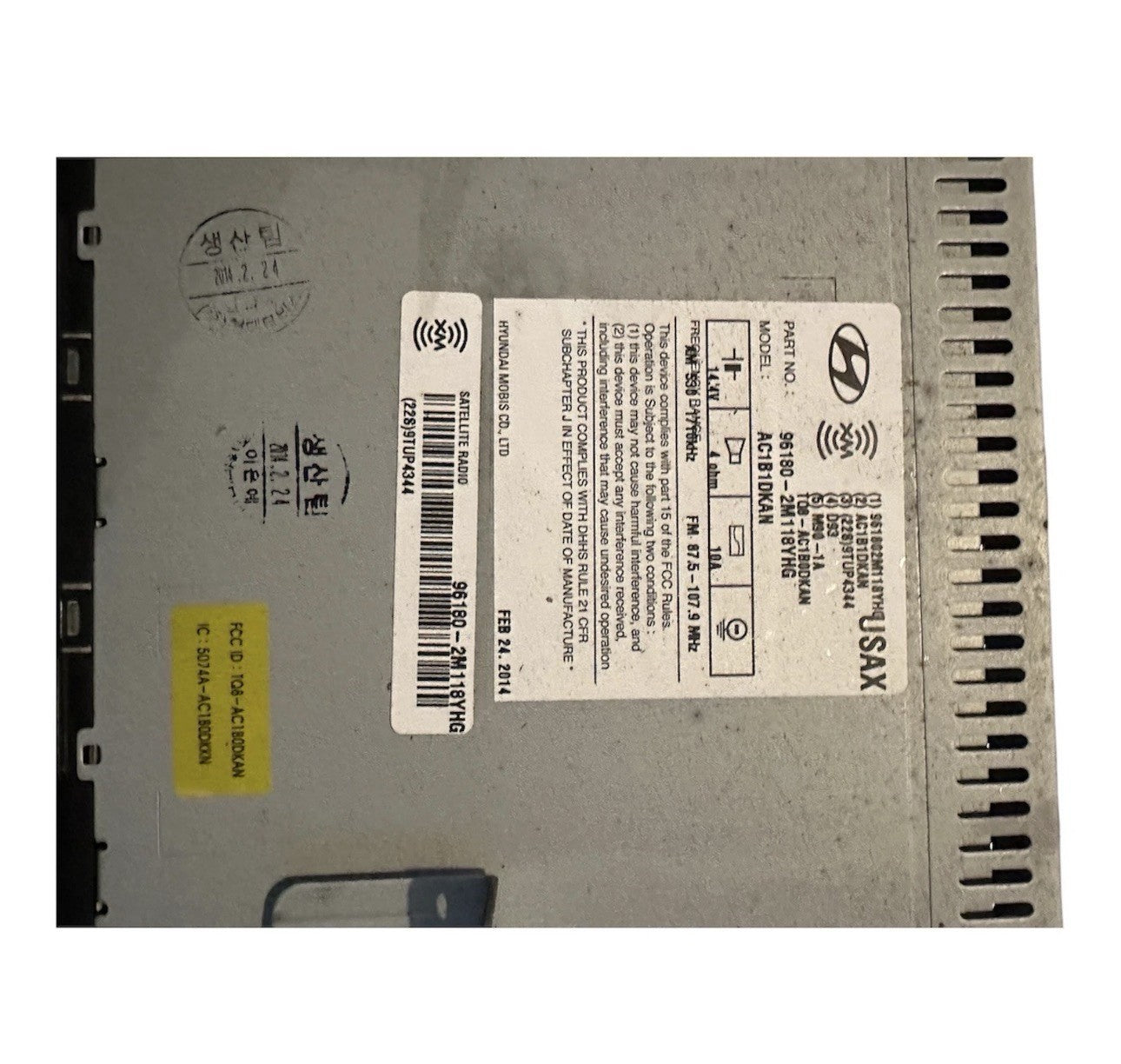 2014-2016 HYUNDAI GENESIS COUPE RADIO OEM