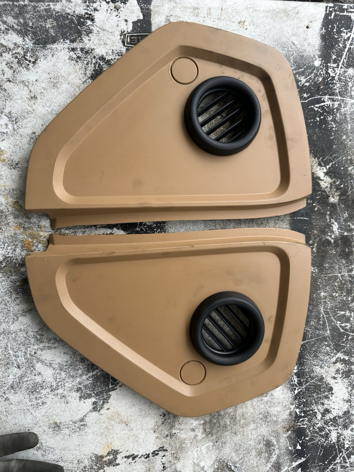 03-10 PORSCHE CAYENNE 957 DASH FRONT END TRIM COVER PANEL SAND BEIGE SET