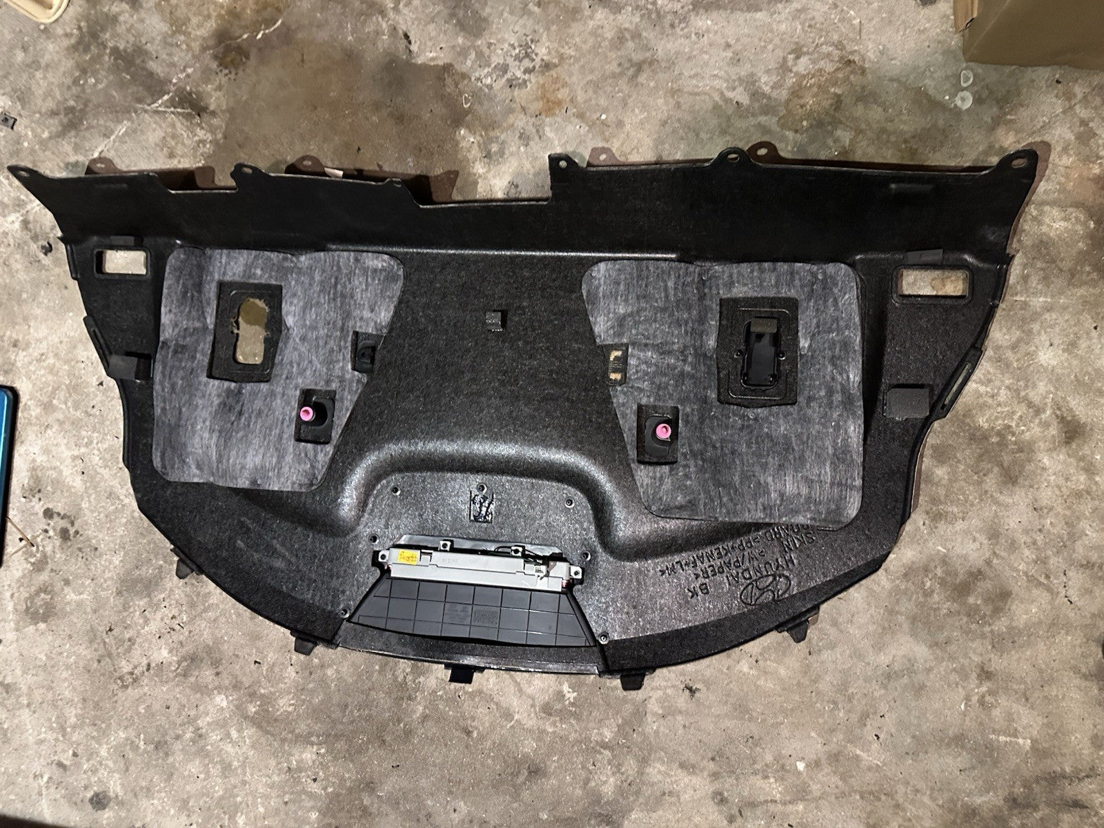 2013-2016 Hyundai Genesis Coupe Rear Seat Upper Speaker Tray Trim Cover Non Sub