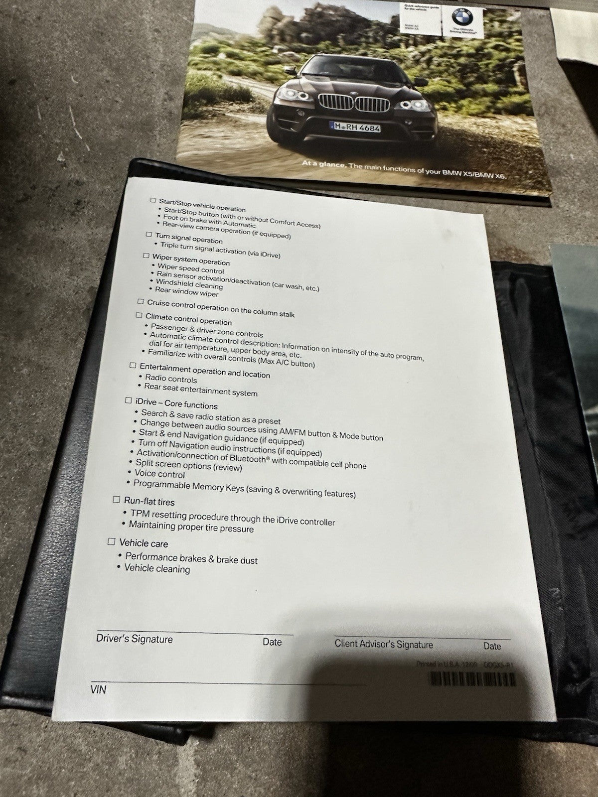 2011 BMW X5 X6 X5/X6 M owners manual & portfolio