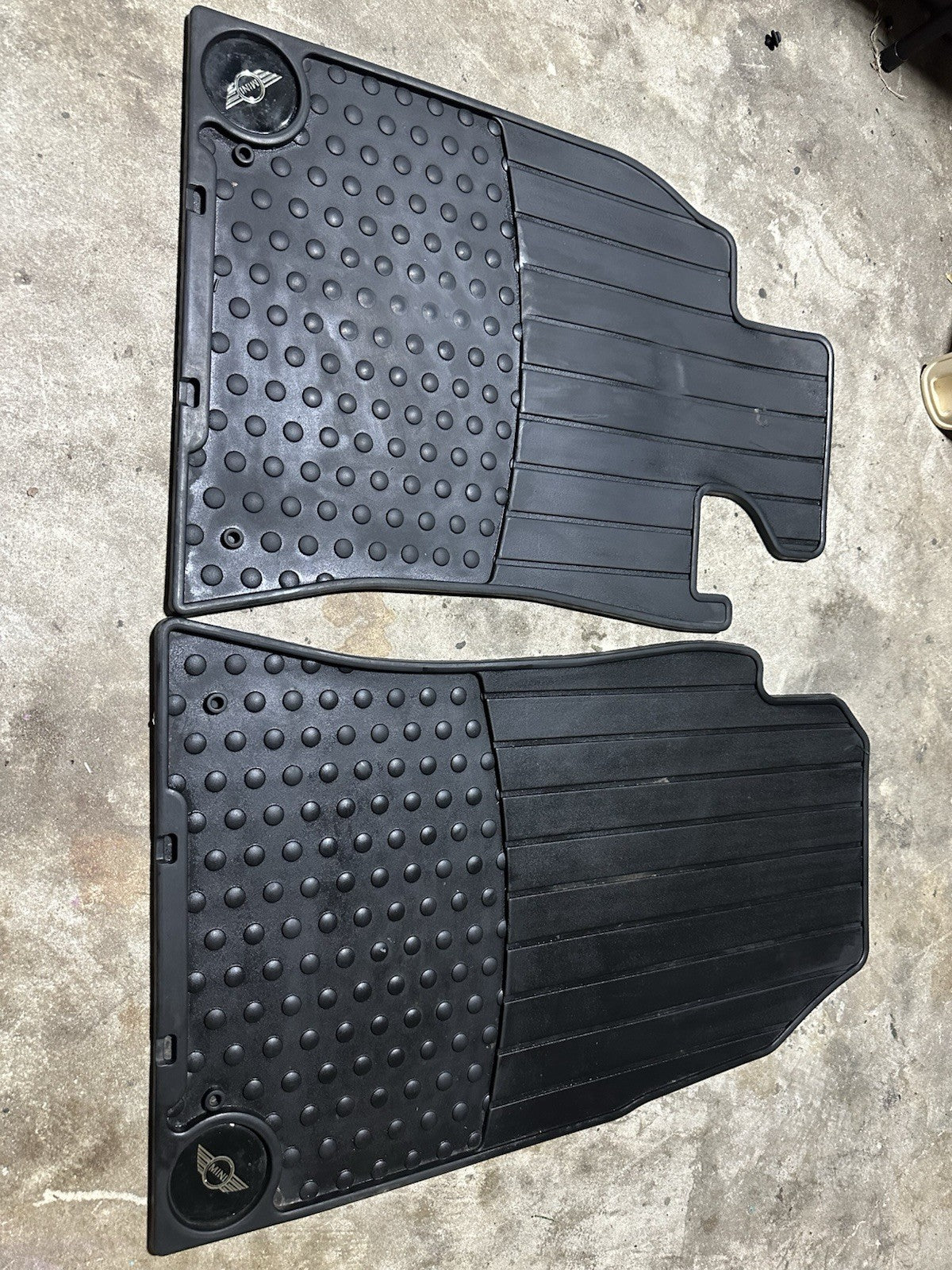 Genuine Mini Cooper R50 R53 00-06 All Weather Rubber Floor Matts Set Front NEW