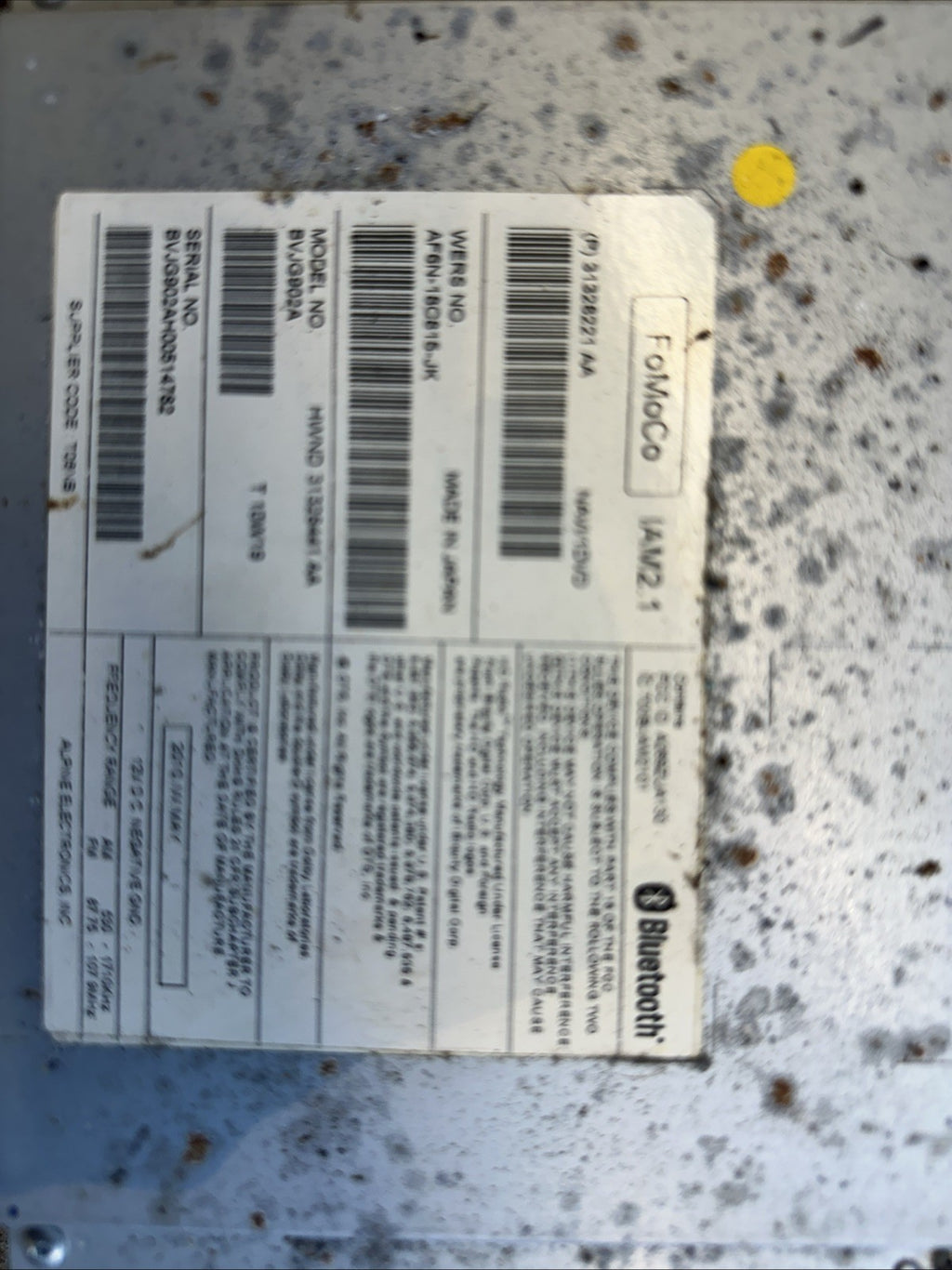 2011-2015 JAGUAR XJ XJL RADIO RECEIVER CD PLAYER OEM.