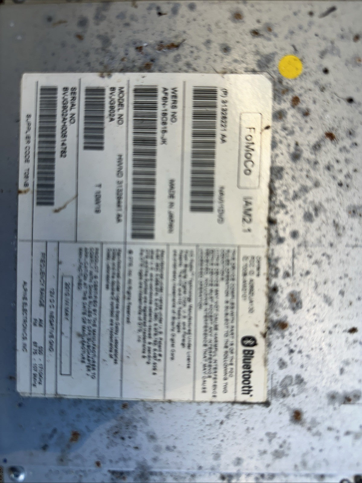 2011-2015 JAGUAR XJ XJL RADIO RECEIVER CD PLAYER OEM.