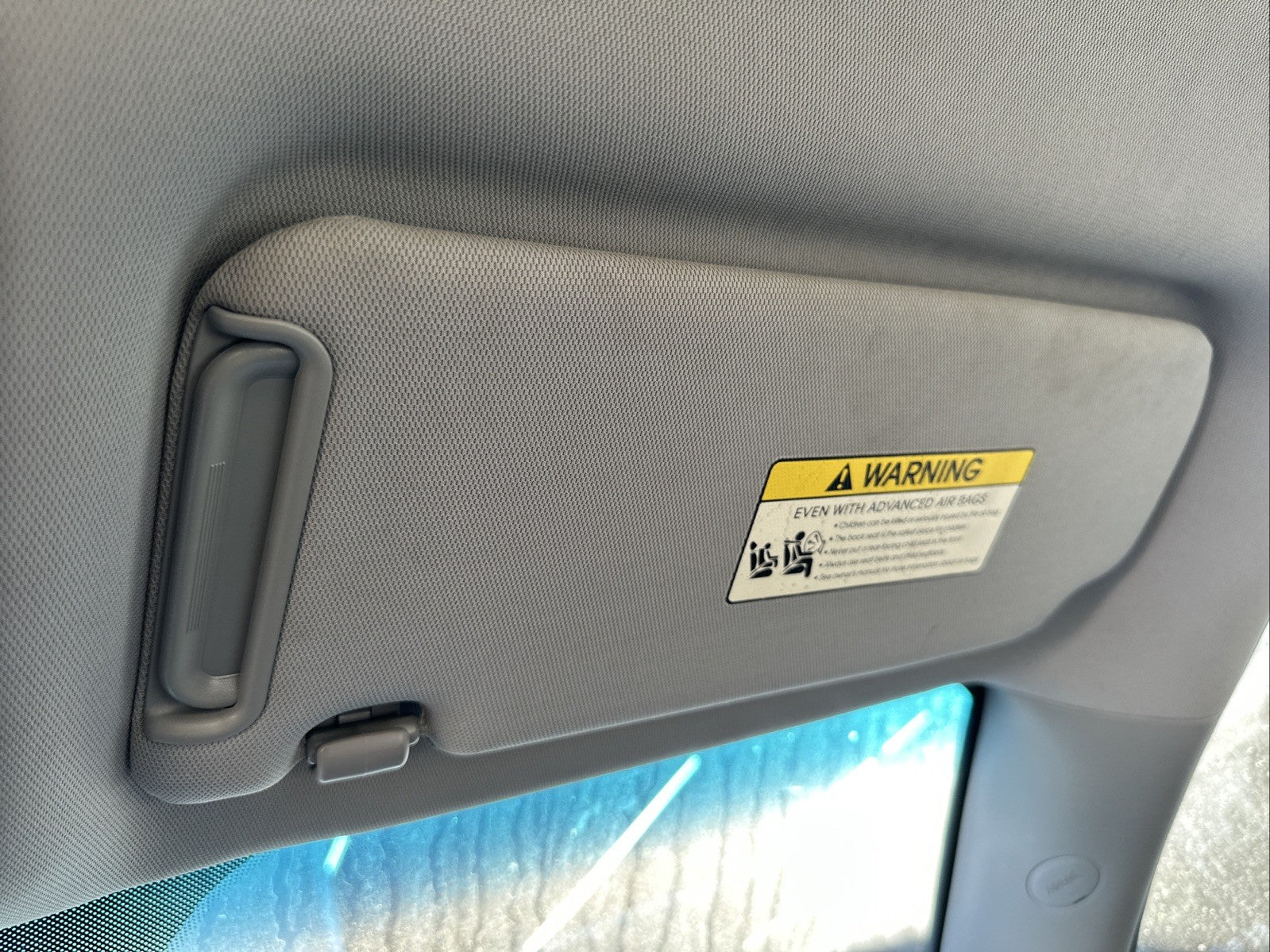 2011-2015 Kia Sorento Gray Sun Visor Left Right Set Pair Side OEM