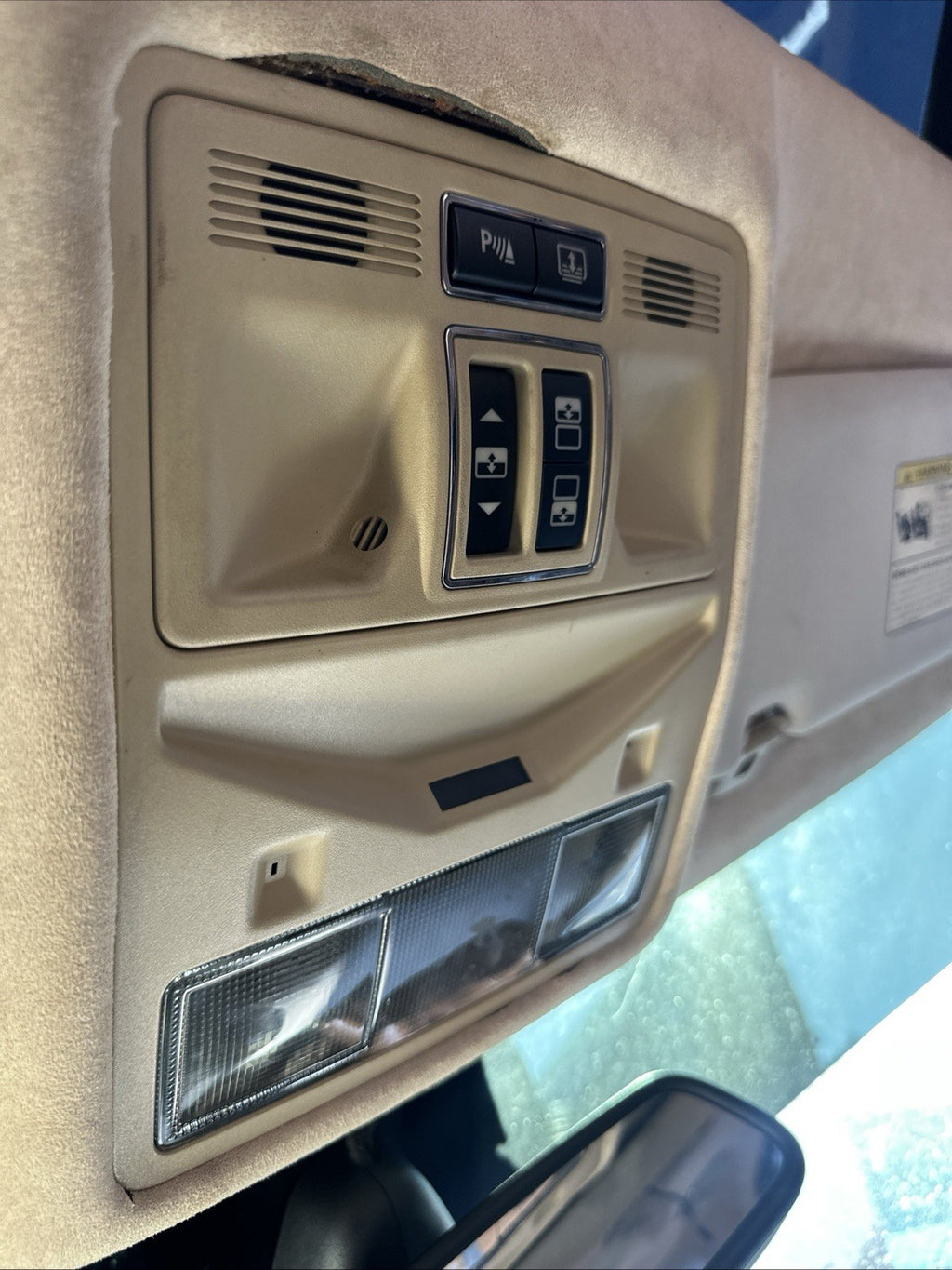 2011 Jaguar X351 XJ XJR Front Overhead Dome Light Lamp Sunroof Switch OEM