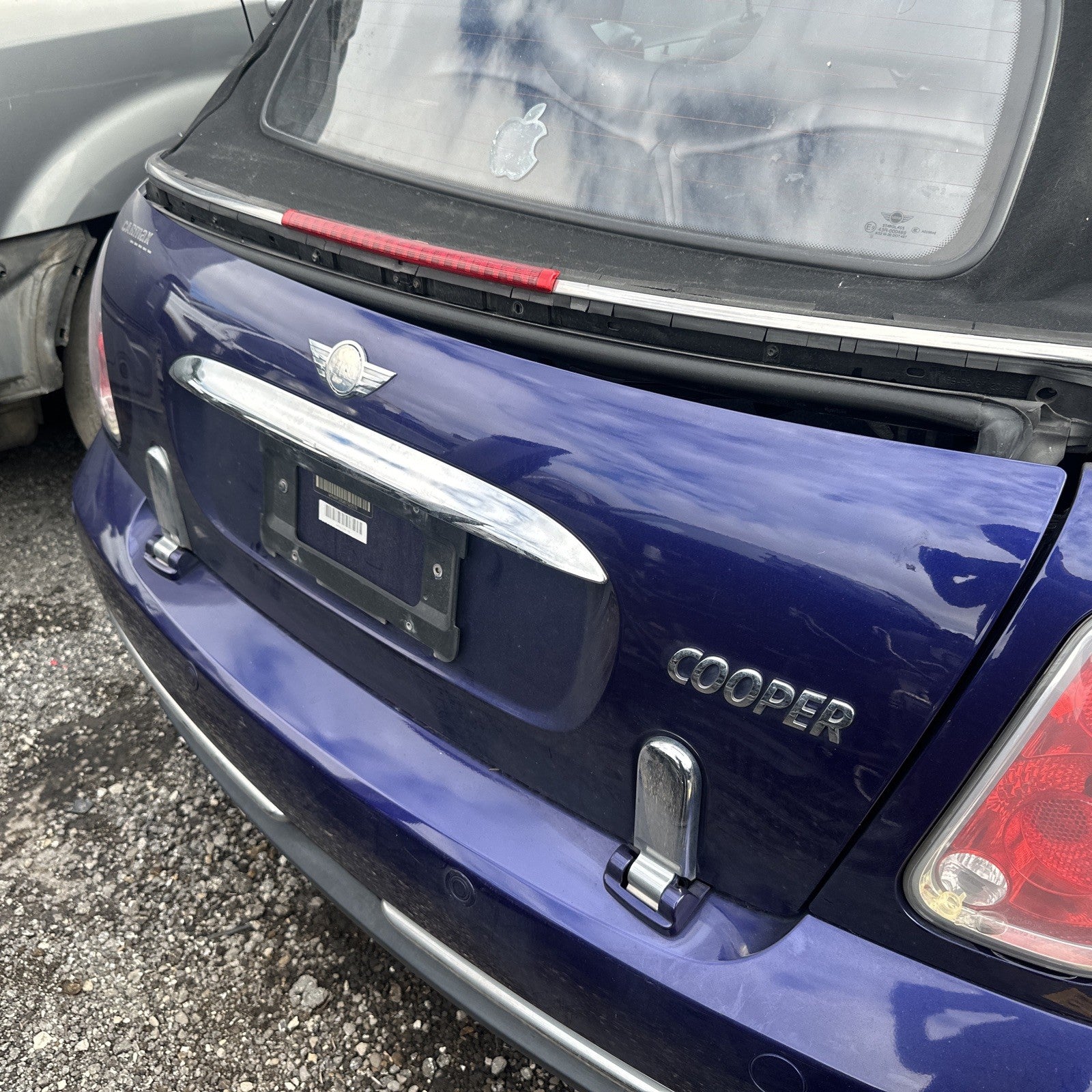Mini Cooper Convertible Rear Trunk Lid Tailgate Blue 05-08 R52