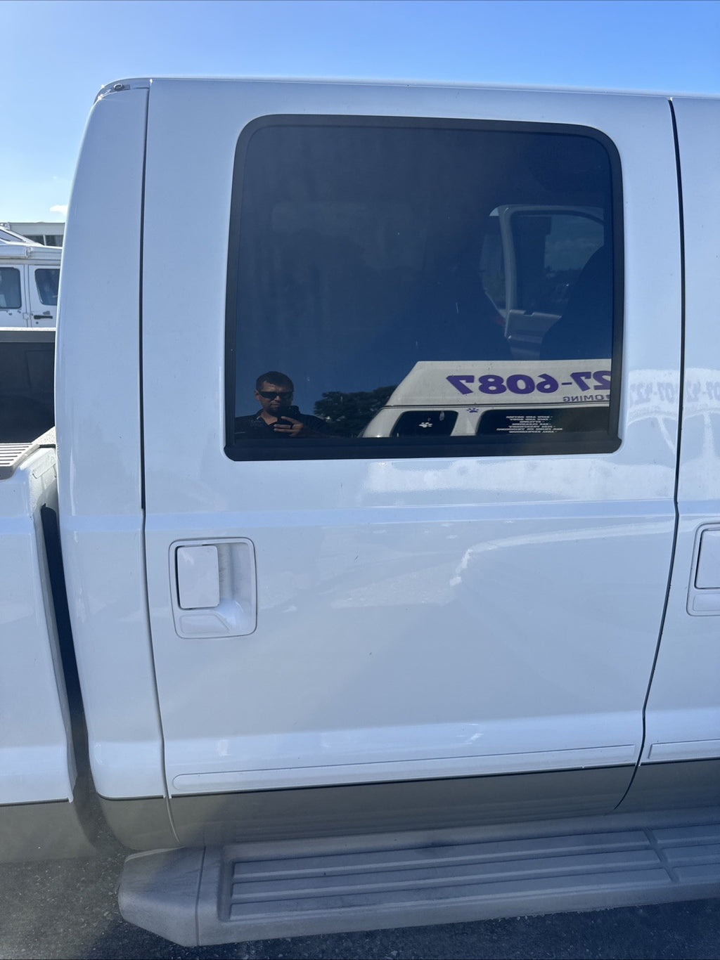 2008-2012 Ford F250 King Ranch Right Rear Door Crew Cab, Lipped/Dings, LH