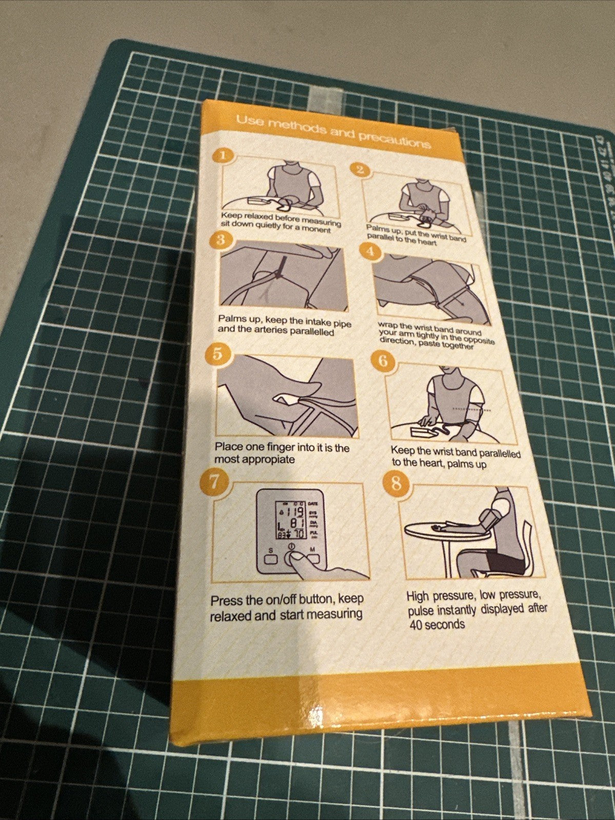 Automatic Upper Arm Blood Pressure Monitor Pulse Meter BP Machine Voice Talking