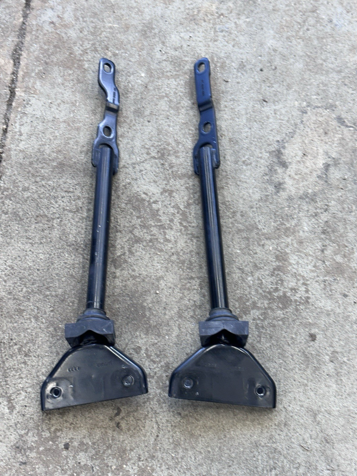 10-15 Jaguar XJL X351 Front Left & Right Side Engine Compartment Brace Set OEM