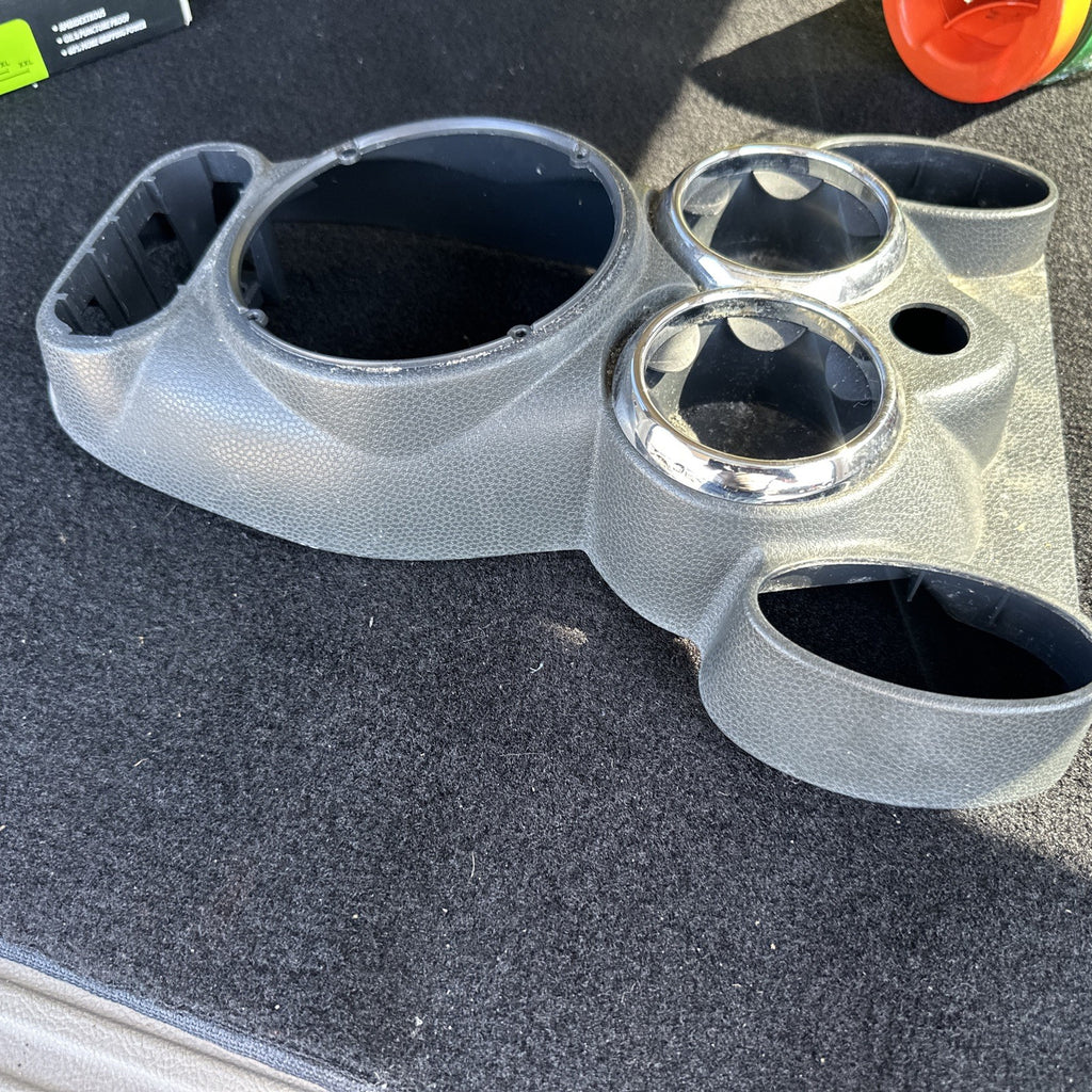 2005 Mini Cooper Convertible Center Console Cup Holder Trim Shifter Cover Black