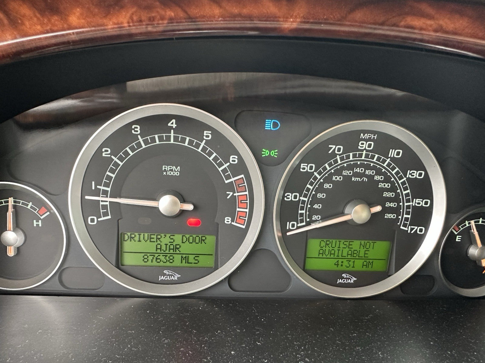 Speedometer Cluster 87K Miles MPH Fits 2004-2008 JAGUAR S TYPE OEM