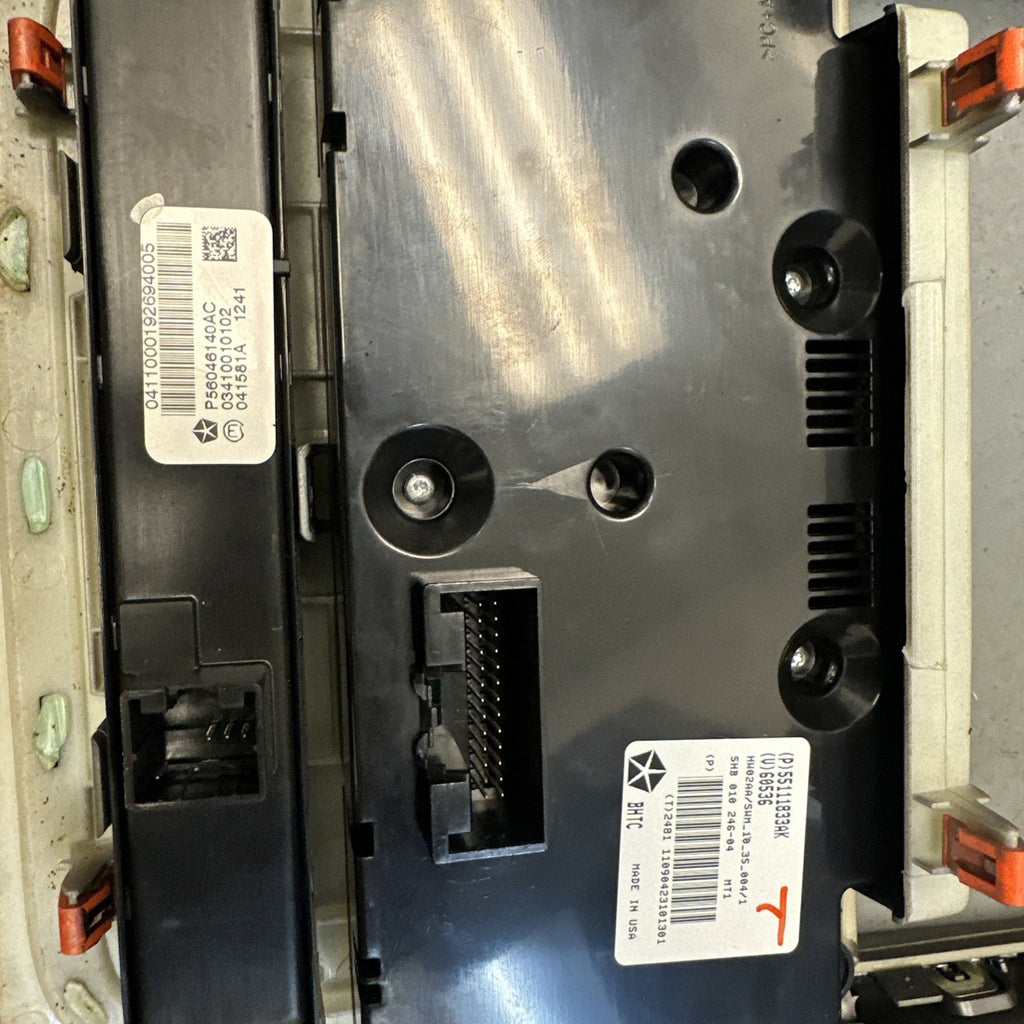 11-13 OEM Jeep Grand Cherokee Center Dash Radio Trim Bezel Panel Air Vent Silver