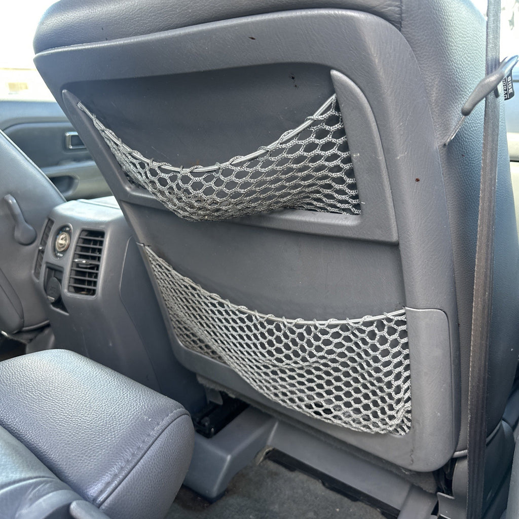 2003-2008 Honda Pilot Front Right Passenger Seat Back Cover Panel Net Grey OEM