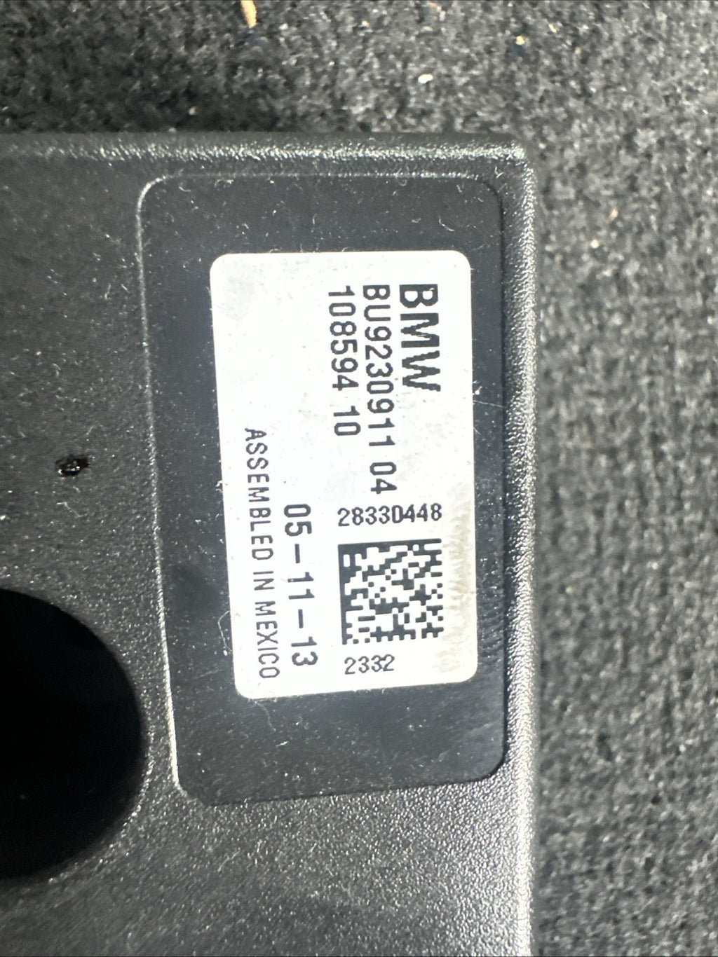 2012-18 BMW 328i Xdrive BACKUP RADIO ANTENNA AMPLIFIER MODULE BU9230911-04 OEM