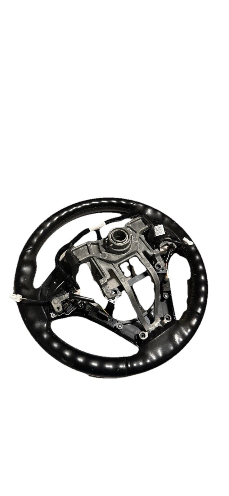 2013-2016 HYUNDAI GENESIS COUPE STEERING WHEEL BLACK LEATHER OEM W/ Cruise USED