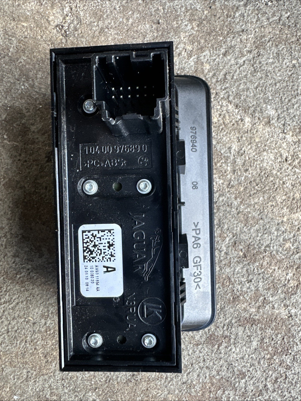 JAGUAR XJ X351 BOOT RELEASE FOG LIGHT SWITCH CONTROL PANEL AW93-11654-AA