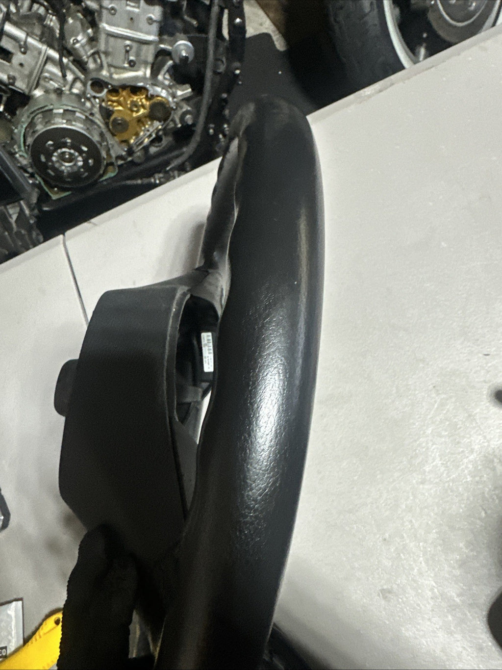 2007-2013 bmw x5 e70e steering wheel black with switch knob control oem