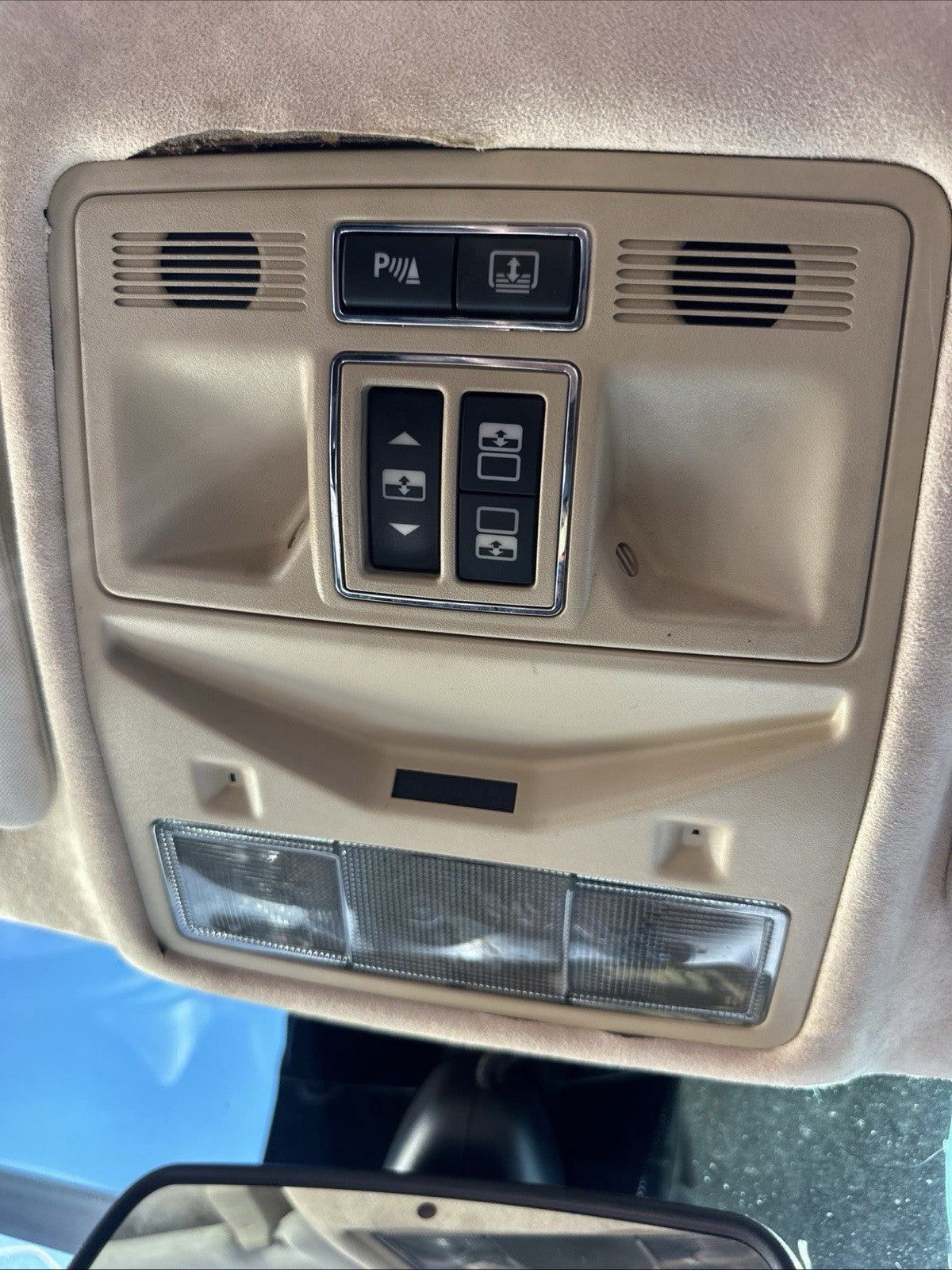 2011 Jaguar X351 XJ XJR Front Overhead Dome Light Lamp Sunroof Switch OEM