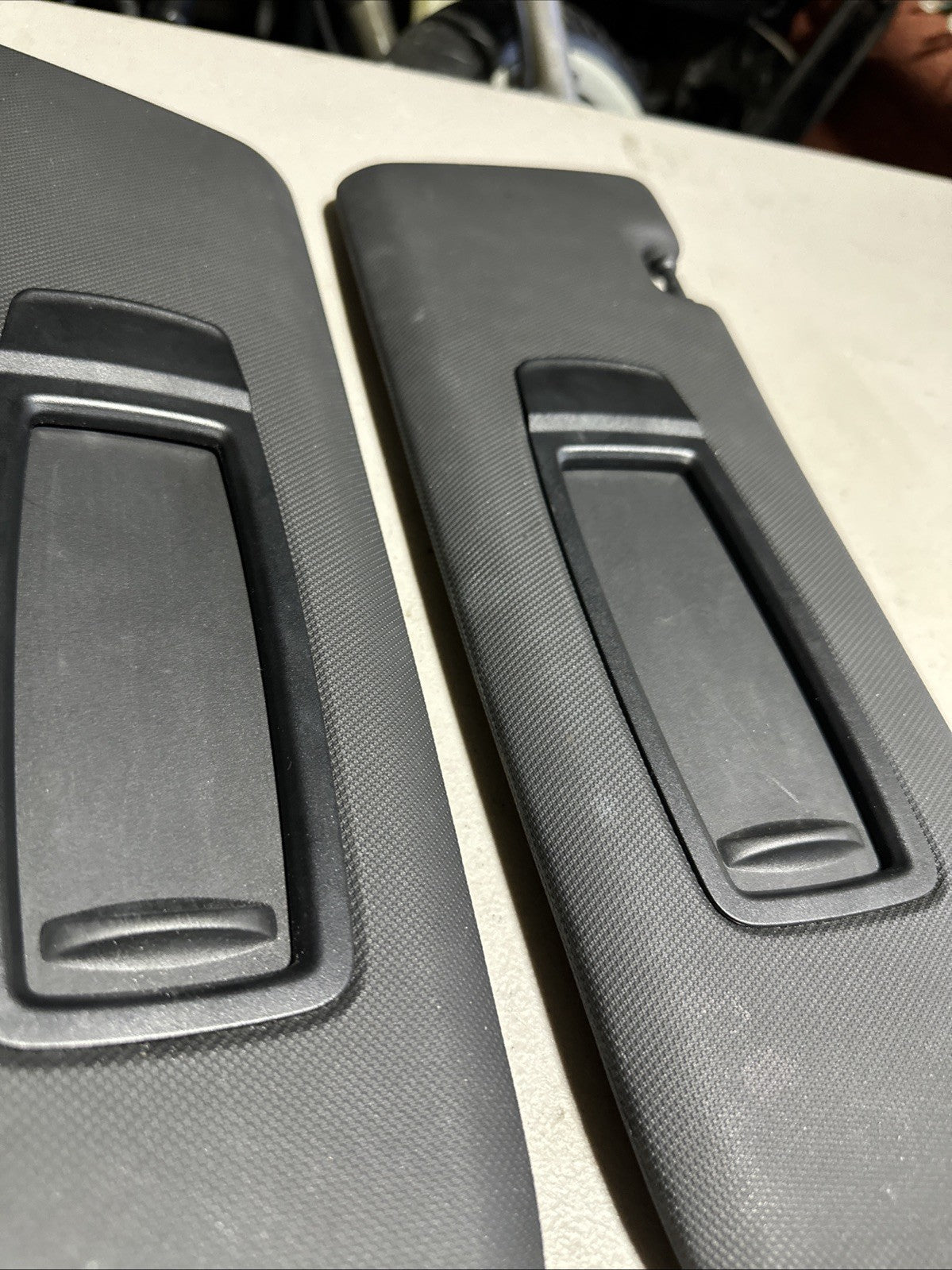 2014-2018 BMW X5 F15 PAIR LH RH WINDSHIELD SUN VISOR SHADE OEM