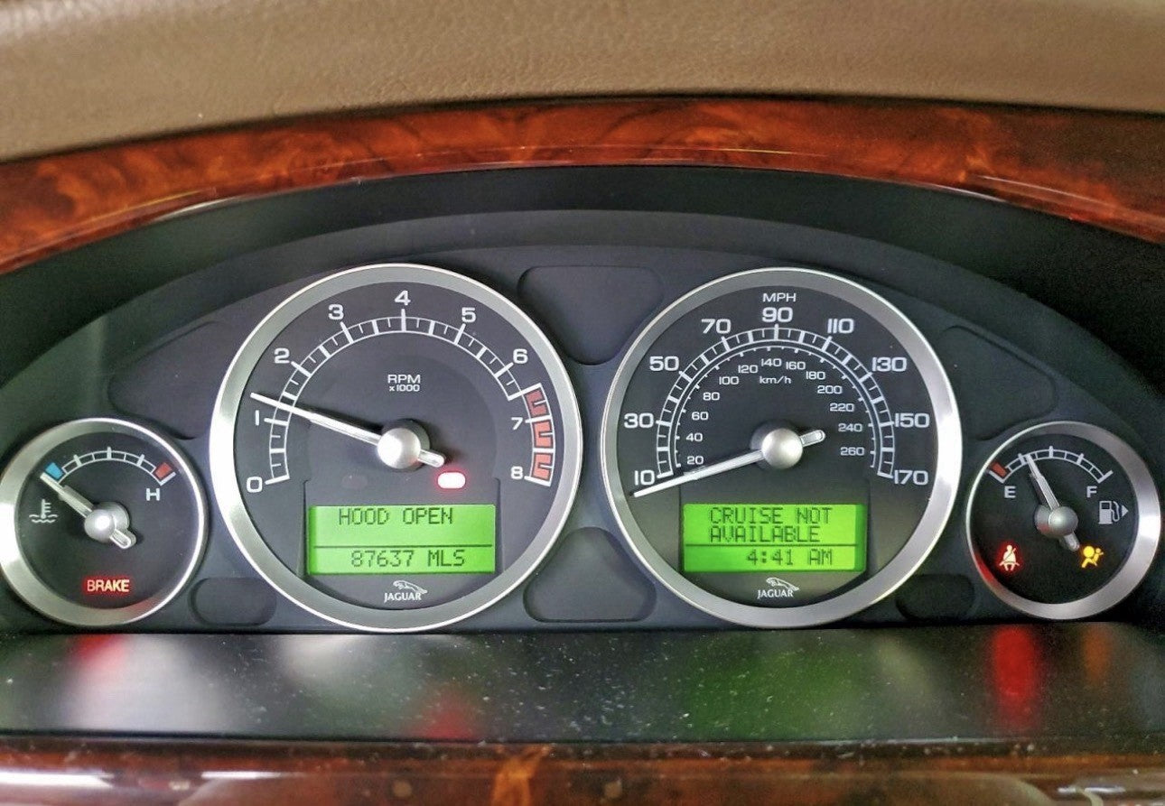Speedometer Cluster 87K Miles MPH Fits 2004-2008 JAGUAR S TYPE OEM