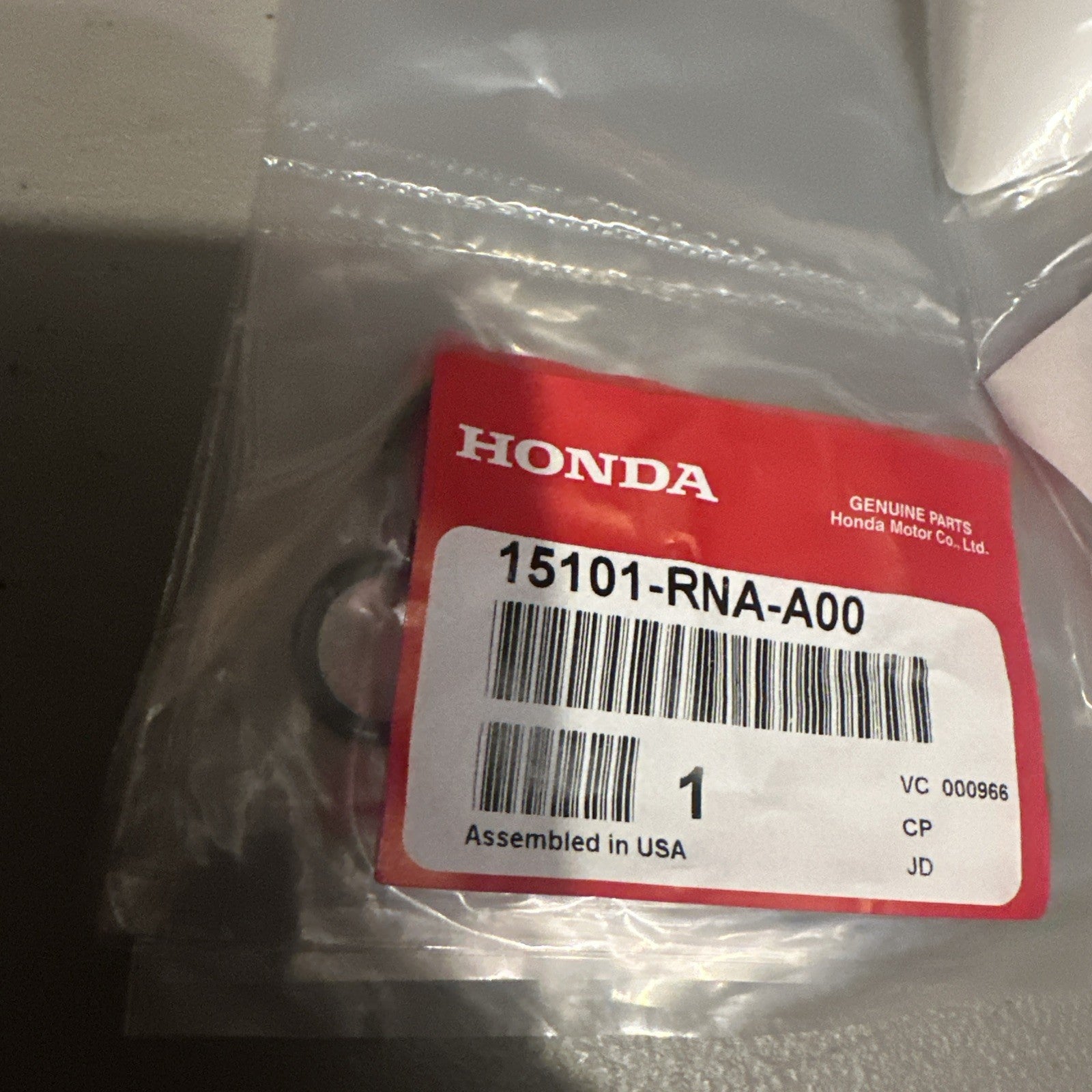 Genuine Honda & Acura Oil Pump O-Ring Set 15101-RNA-A00