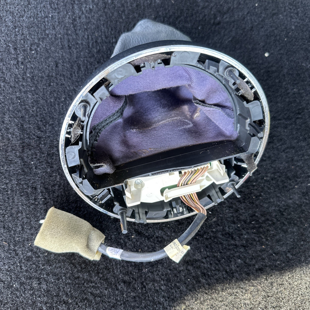 2008 MINI COOPER CONVERTIBLE R52 AT TRANSMISSION SHIFTER TRIM BEZEL W/ BOOT OEM