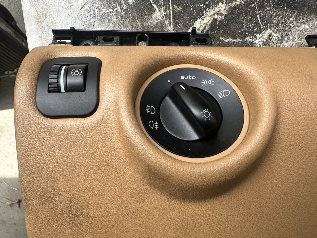 03-10 Porsche Cayenne Front Left Driver Side Lower Dash Knee Trim Panel Tan Oem