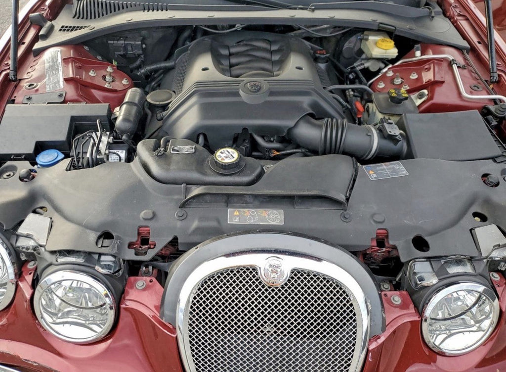 2003-2008 Jaguar S-Type S Type Center Console Brown Leather Armrest Lid OEM