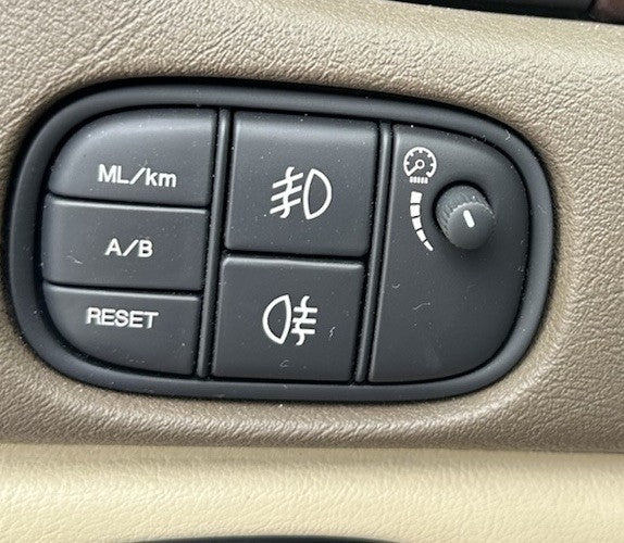 03-08 Jaguar  S-Type R X202 Dashboard Fog Light Dimmer Trip Reset Switch OEM