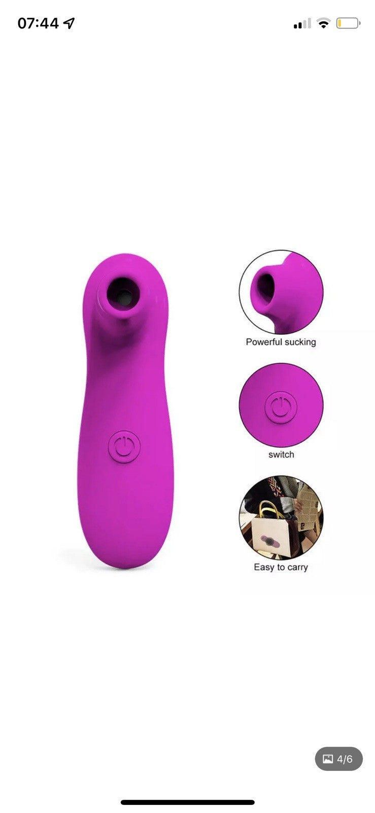 Fuzu Pulse Clitoral Air Massager by Deeva Toys - Purple (FZ-AIR-10)