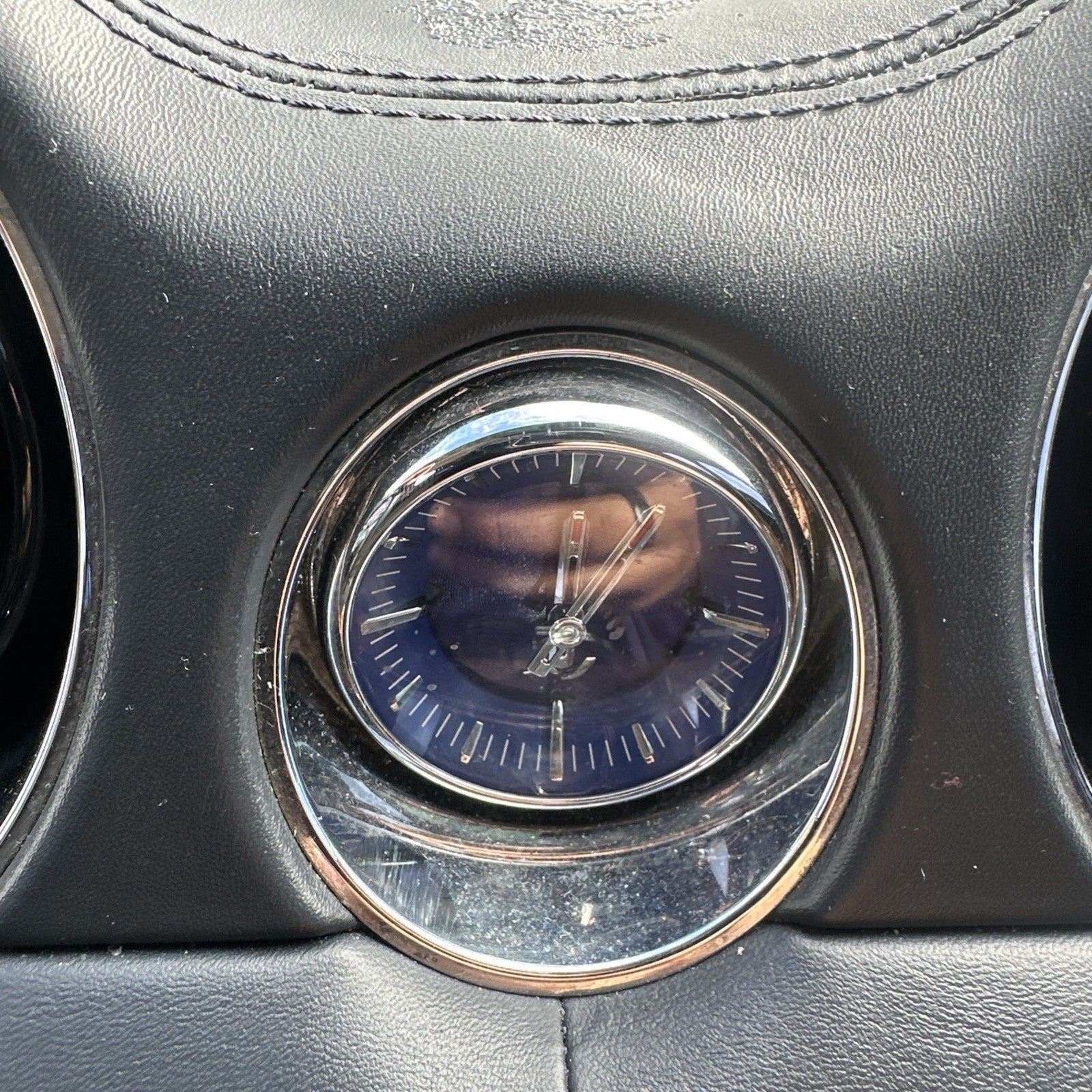 10-19 JAGUAR X351 XJ XJL XJR INTERIOR DASHBOARD CENTER ANALOG CLOCK OEM 082024B