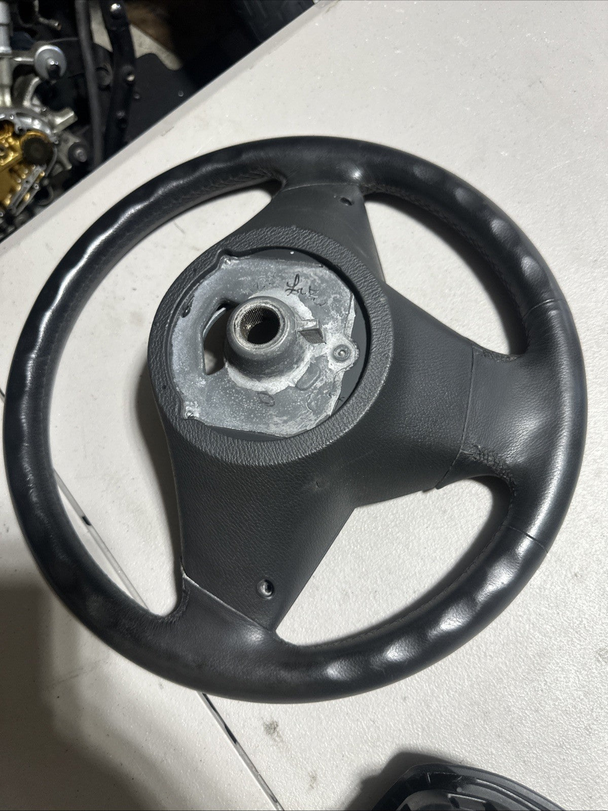 2007-2013 bmw x5 e70e steering wheel black with switch knob control oem