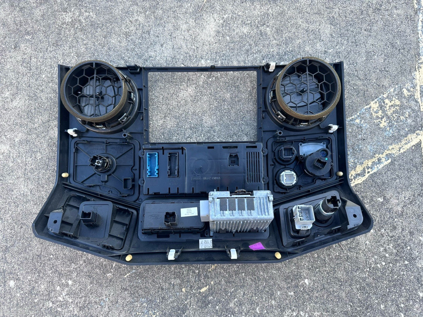 08-10 Ford F350 Super Duty KING RANCH Wood Dash Bezel Trim w AC / Aux Controls