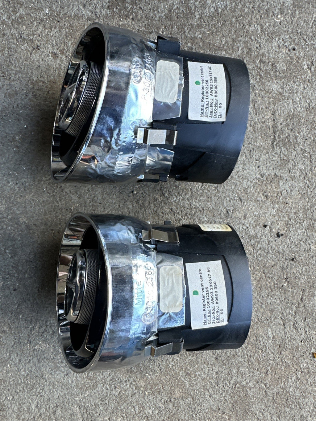 10-19 Jaguar X351 XJ XJR Dash Dashboard Air Conditioning Air Center Vents 2p OEM