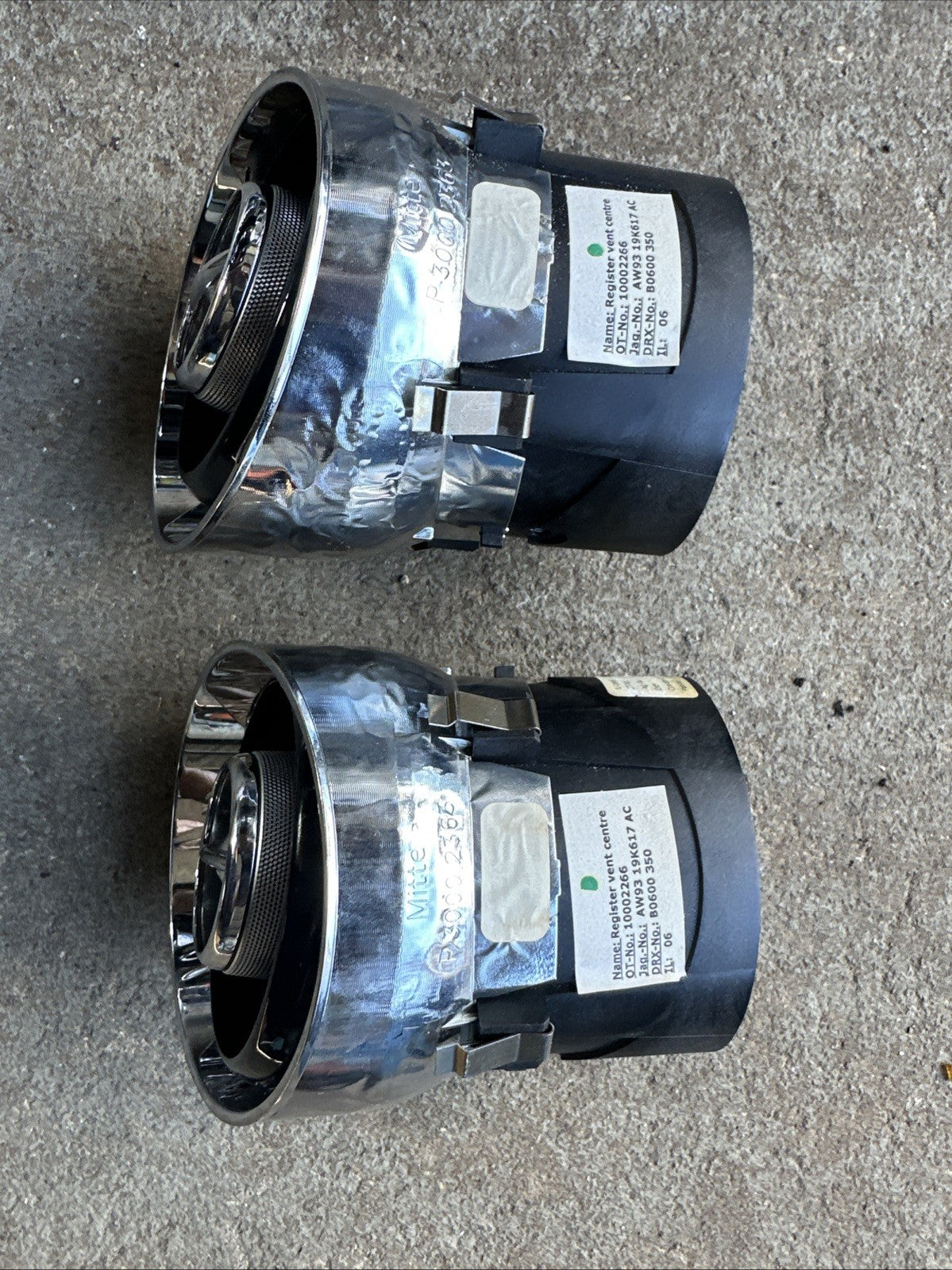 10-19 Jaguar X351 XJ XJR Dash Dashboard Air Conditioning Air Center Vents 2p OEM