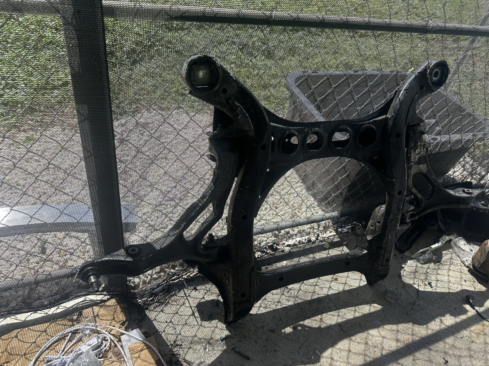 03-06 Porsche Cayenne 955 Front Subframe Crossmember  Sub Frame Rebar Assembly