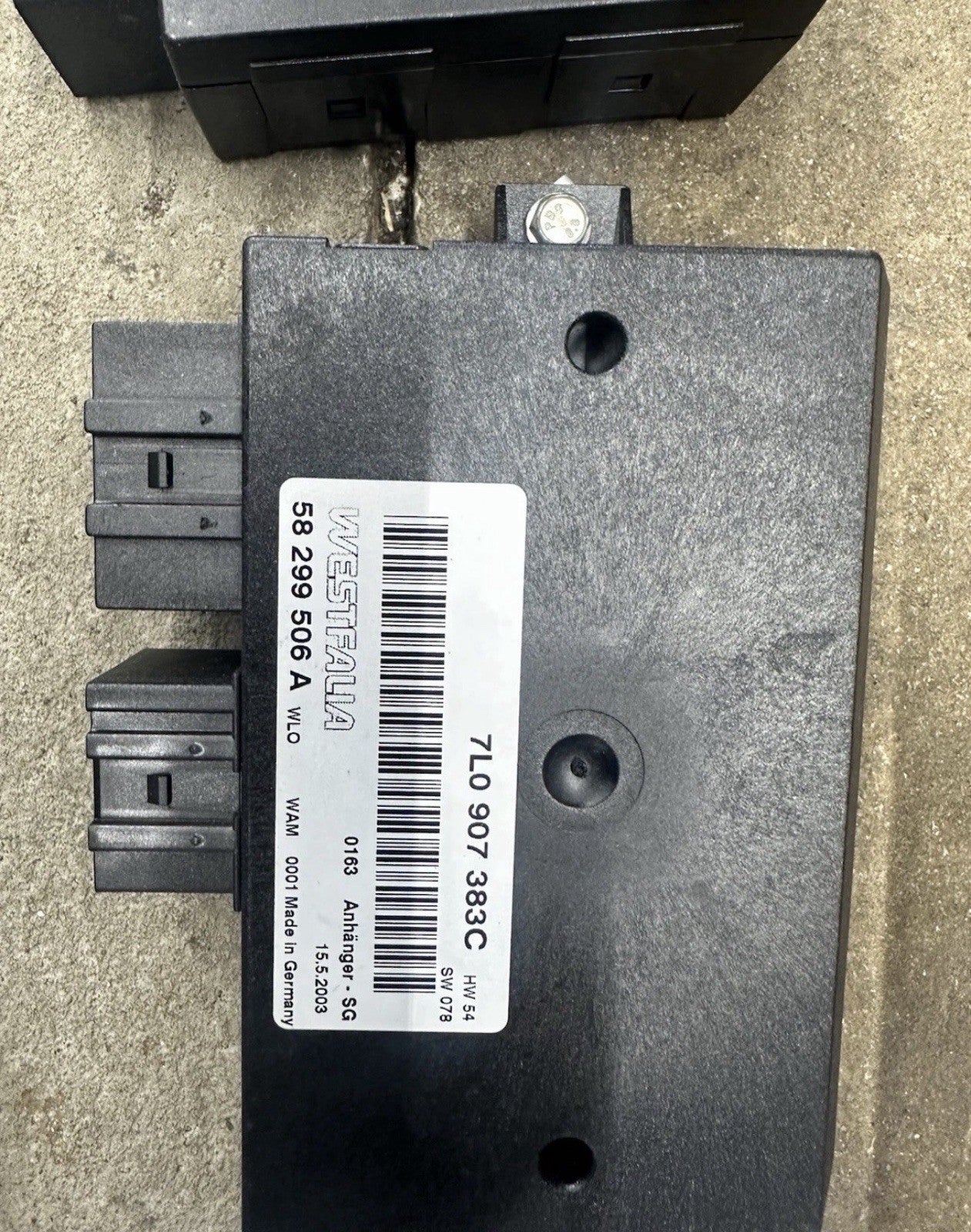 PORSCHE CAYENNE VW TOUAREG AUDI Q7 TOWING TOW BAR CONTROL MODULE UNIT 7L0907383C