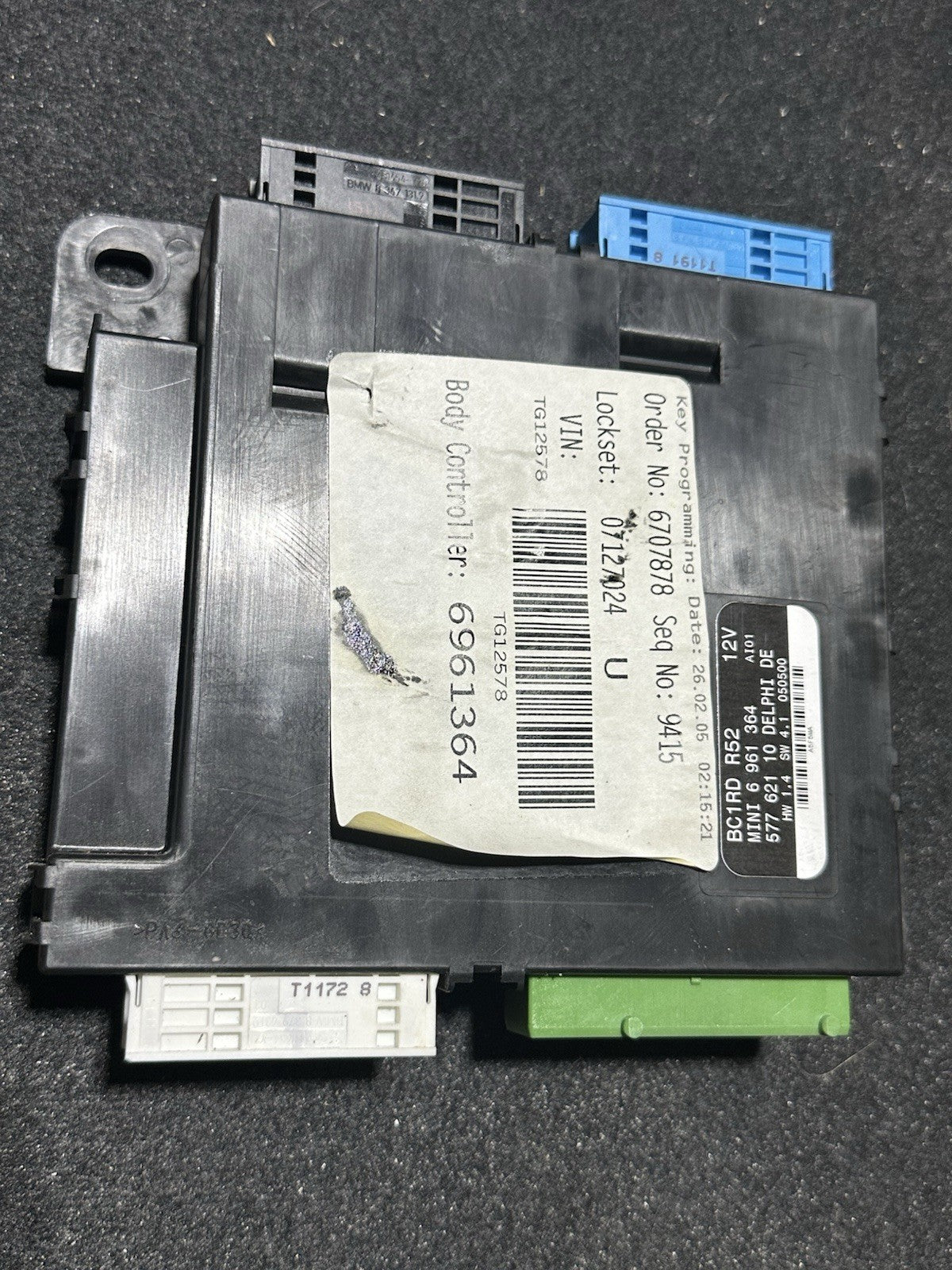 Bmw Mini R52 Convertible BCM Body Control Module 6961364