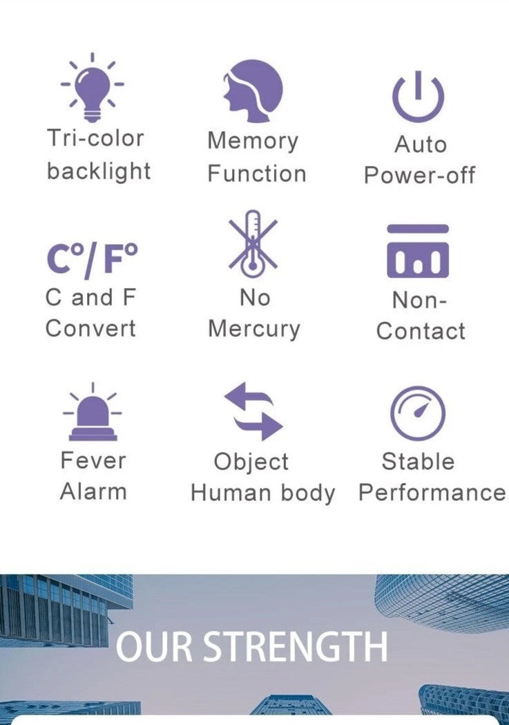 Infrared Thermometer NONCONTACT Forehead FDA approved Temperature Guns