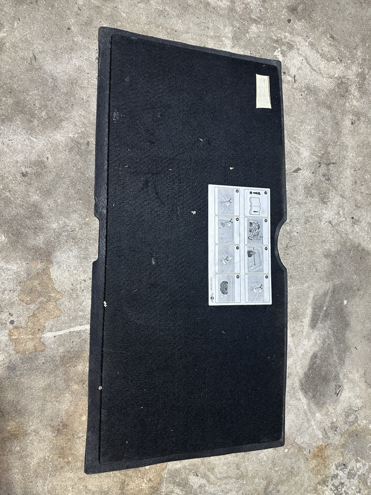 2007-2015 Mini Cooper Rear Trunk Floor Panel Cover 71237043351 OEM