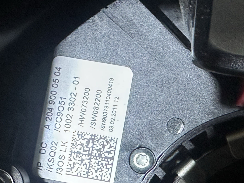 2011 MERCEDES-BENZ C300 STEERING COLUMN COMBINATION SWITCH A2049000504 OEM