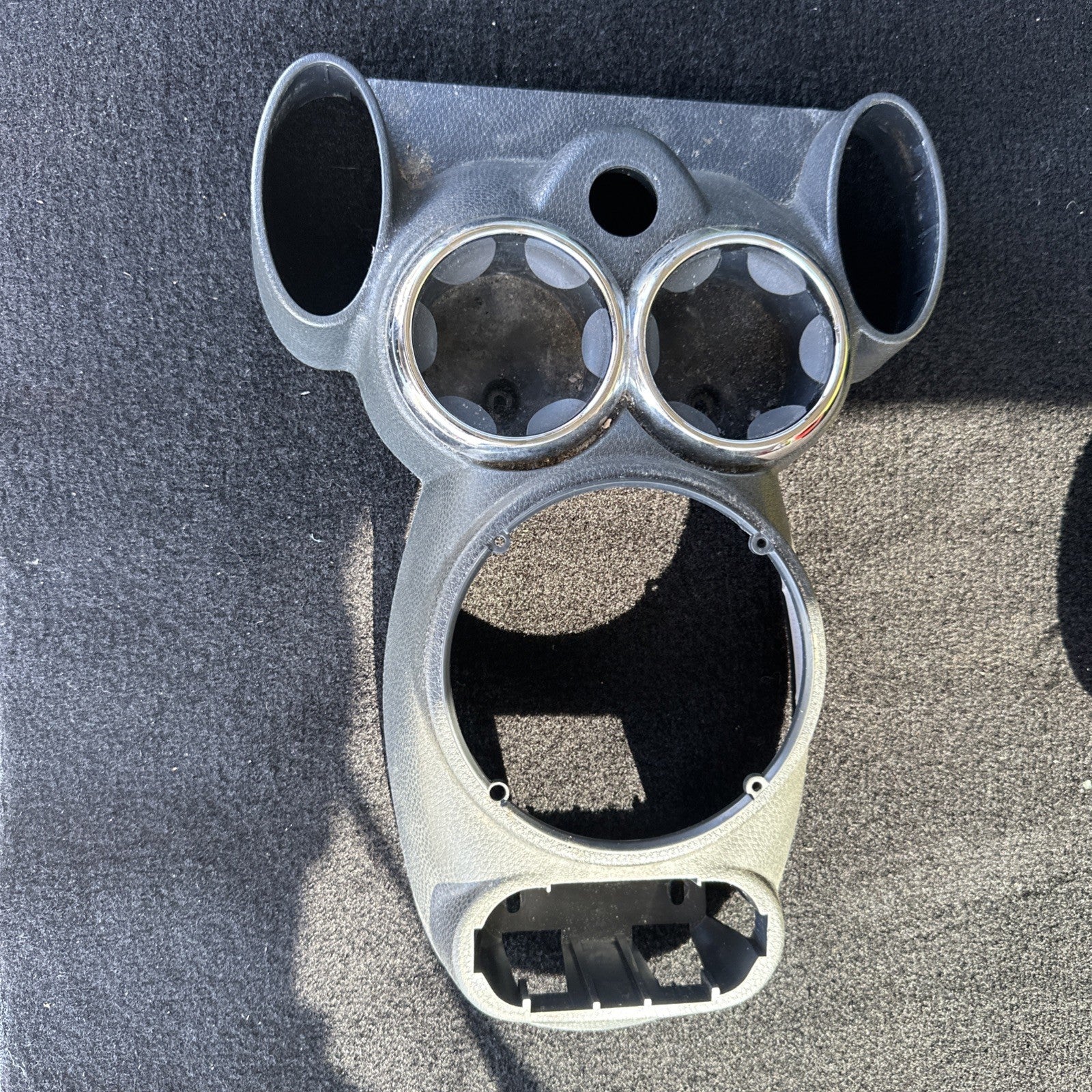 2005 Mini Cooper Convertible Center Console Cup Holder Trim Shifter Cover Black