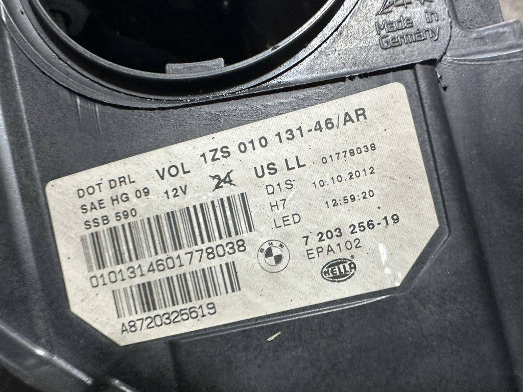 2011 2012 2013 BMW 5-Series 535i 550i Right RH Xenon HID Headlight OEM Tested