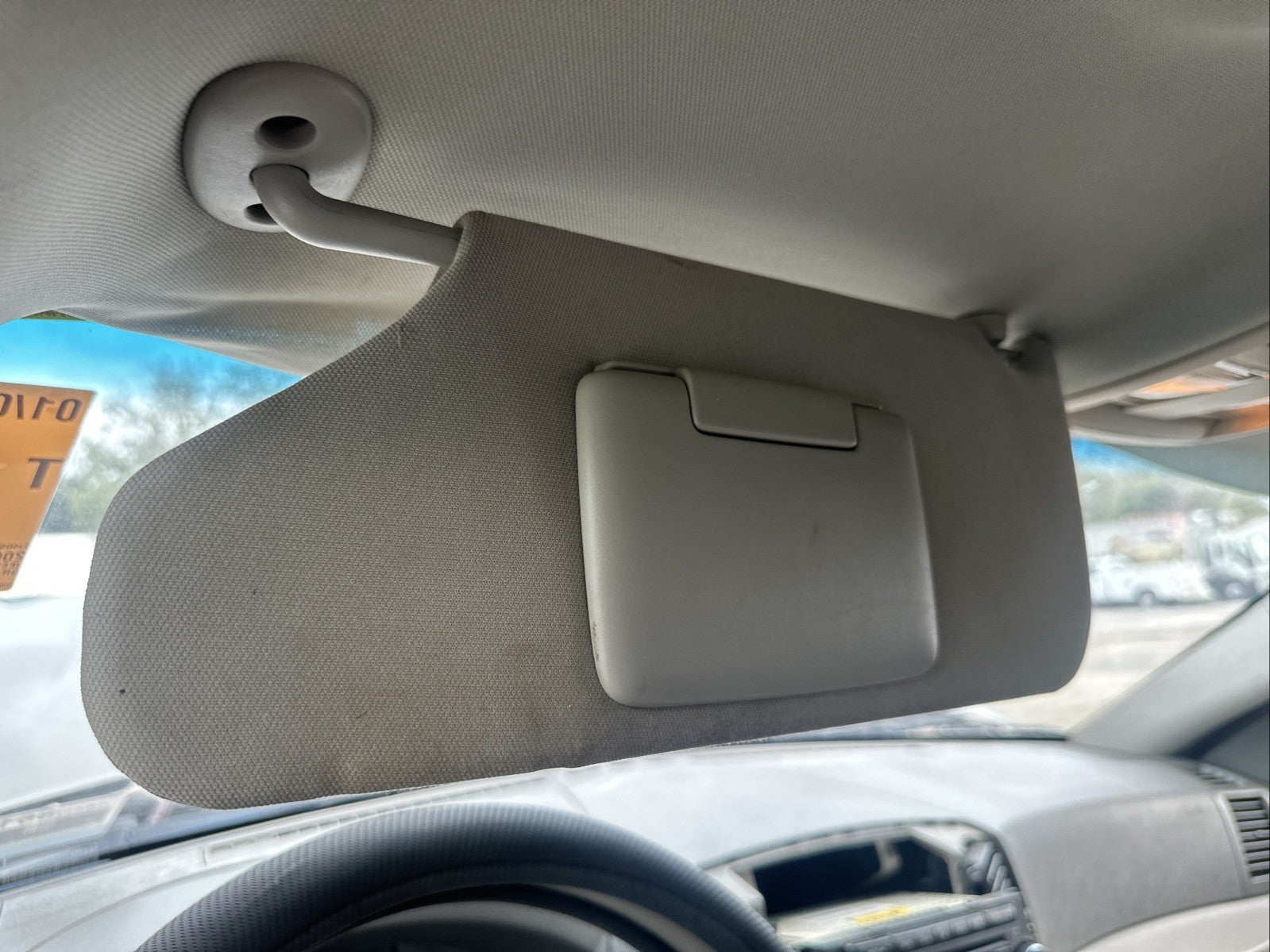 2005-2010 Jeep Grand Cherokee Sun Visor Mirror Set OEM Beige